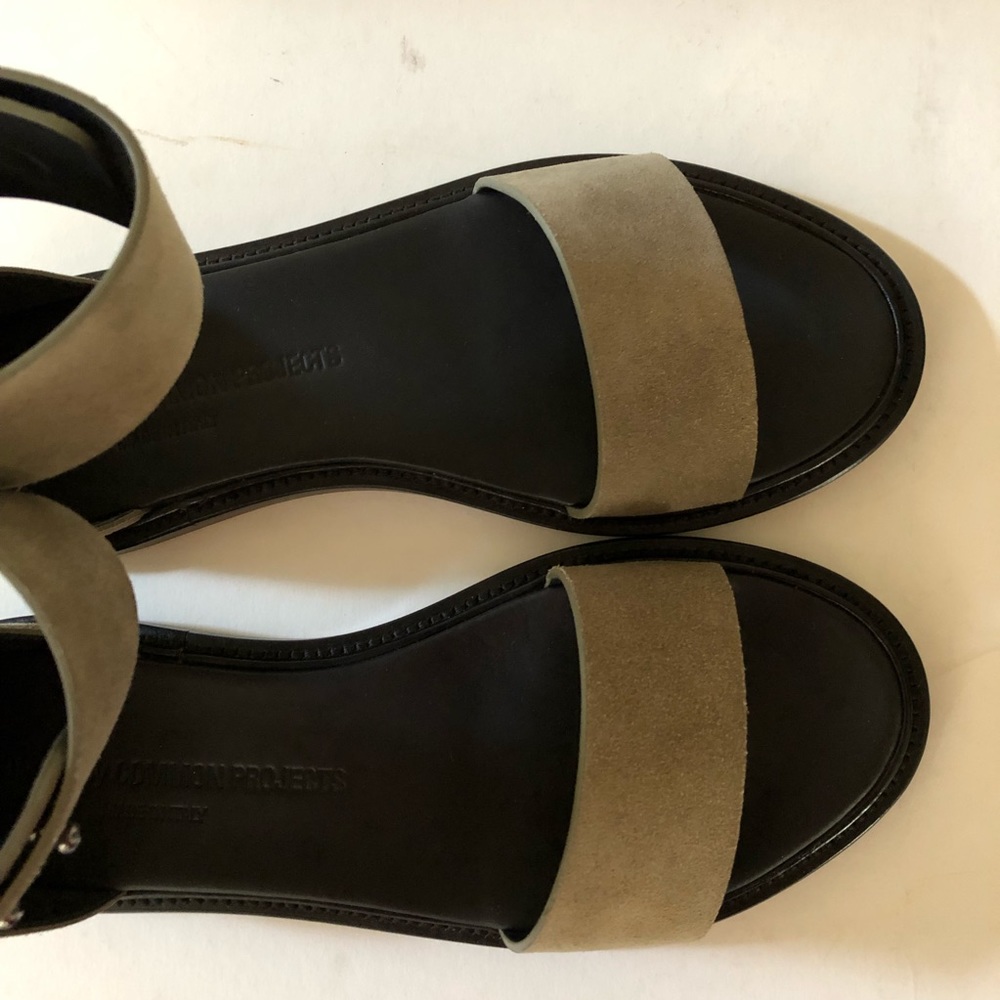 NIB Common Projects Zip Suede Sandal Sz 38 US 8.5 - Picture 5 of 8